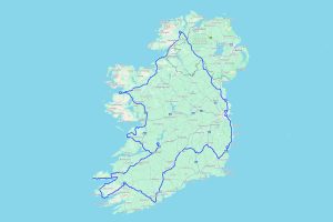 Die geplante Hauptstrecke für die Rundfahrt