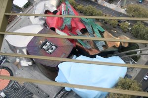 Das Museum of Pop Culture und "Experience Music Project" von oben