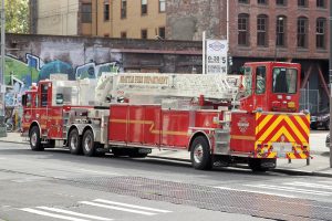 Klassisches amerikanisches Feuerwehrauto