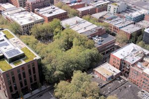 Der Pioneer Square mit den ältesten Gebäuden drum rum