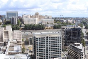 Blick Richtung Nordosten (Klinikkomplex)