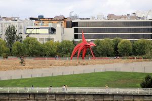 Eine Skulptur im Olympic Sculpture Park