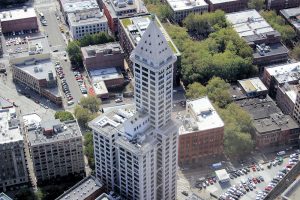 Der Smith Tower von oben