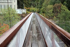 Hängebrücke über den Skagit River