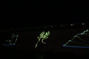 Lasershow am Grand Coulee Dam