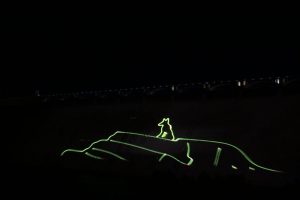 Lasershow am Grand Coulee Dam