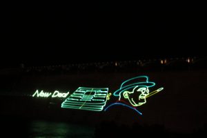Lasershow am Grand Coulee Dam