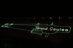 Lasershow am Grand Coulee Dam