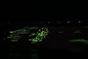 Lasershow am Grand Coulee Dam