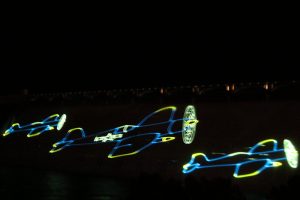 Lasershow am Grand Coulee Dam