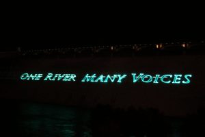 Lasershow am Grand Coulee Dam