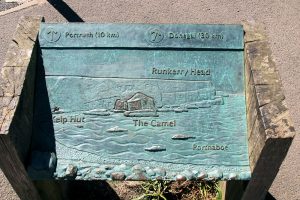 Hinweisschild auf dem Rückweg zum Parkplatz