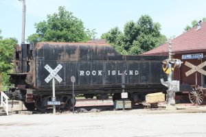 Kohletender einer Rock Island Lokomotive