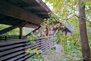 Längste freigespannte Holzbrücke der Schweiz
