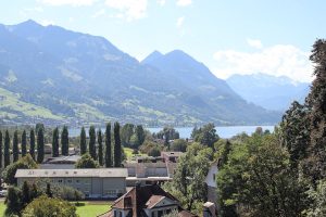 Blick nach Süden auf den Sarner See