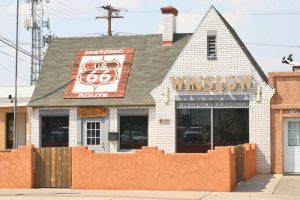 Conoco Gas Station, eine restaurierte Tankstelle von 1936