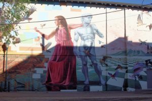 Wandgemälde am Orpheum Theater