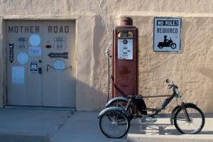 Zapfsäule an Zettlers Route 66 Store