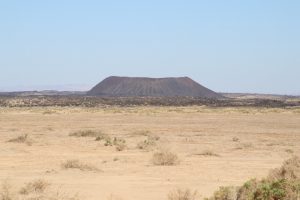 Amboy Crater aus der Ferne