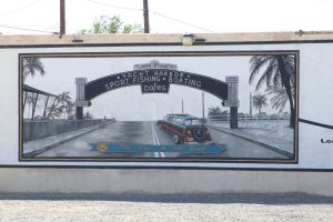 Wandgemälde am California Route 66 Museum