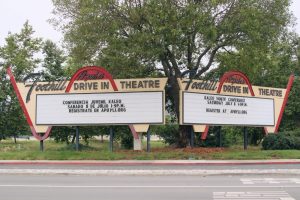Azusa Foothill Drive In Theater Sign