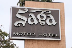 Saga Motor Hotel Leuchtreklame
