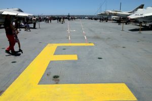 Flugdeck Blick Richtung Bug