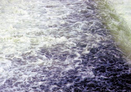 Die kabbelige Isar...